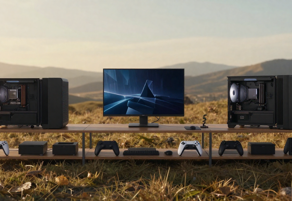 console gaming setup