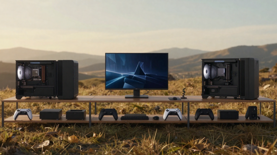 console gaming setup