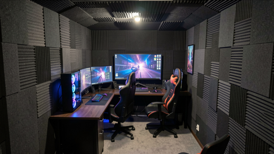 Soundproof Gaming Booth