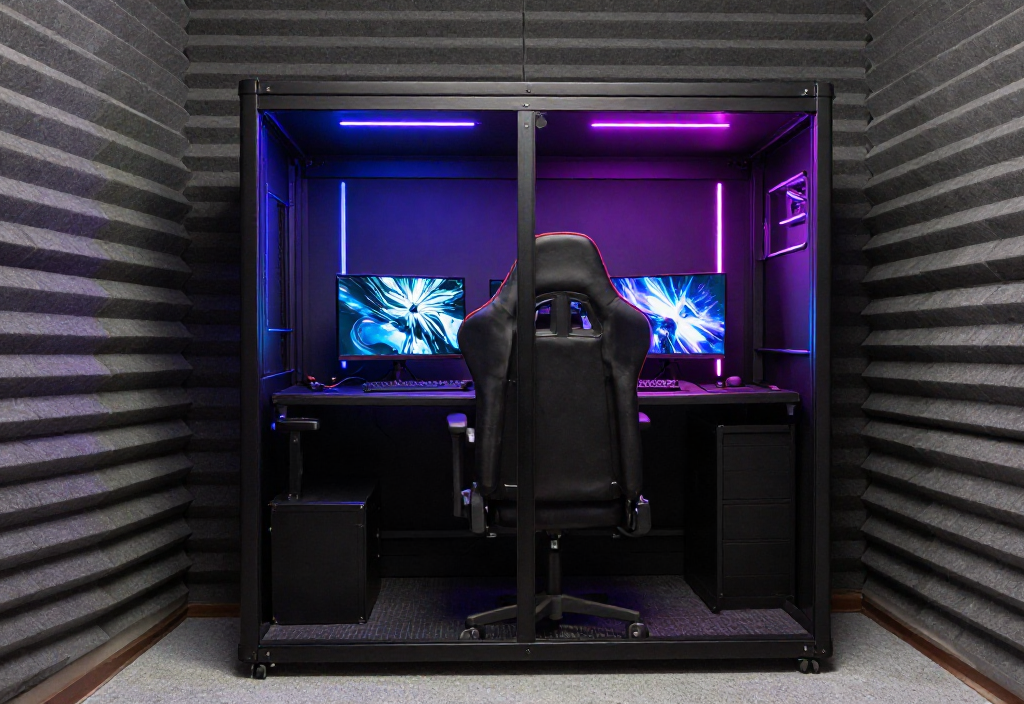 Soundproof Gaming Booth