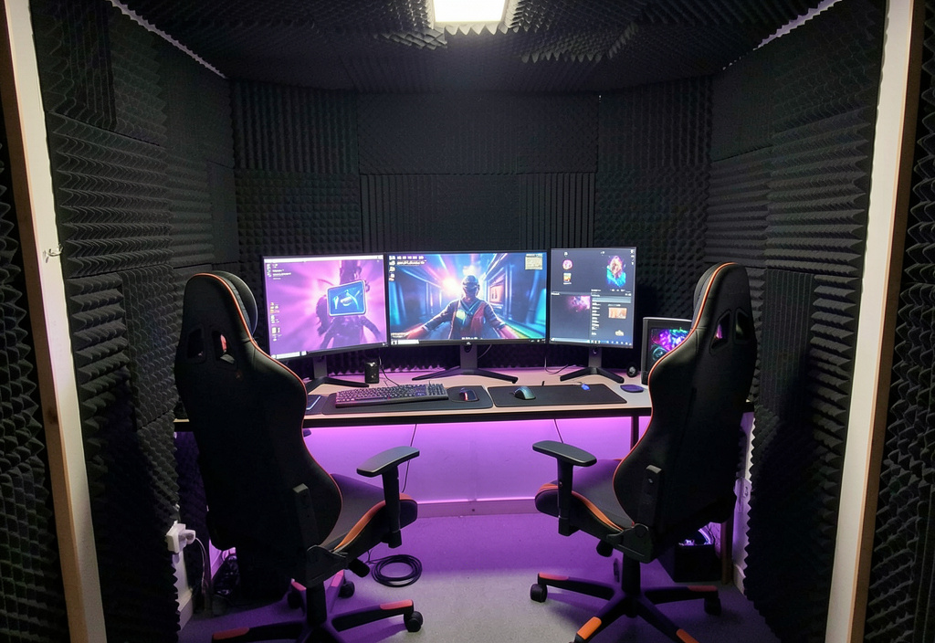 Soundproof Gaming Booth